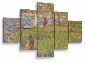 Obraz - Georges Seurat, Study for "La Grande Jatte", reprodukcje (125x70 cm)
