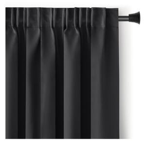 Czarna zasłona częściowo zaciemniająca (dimout) 140x245 cm Kierra – Restilo