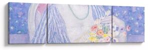 Obraz - Frederick Carl Frieseke, The Basket of Flowers, reprodukcje (170x50 cm)
