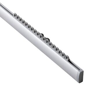 Szyna sufitowa aluminiowa Premium pojedyncza 150cm srebrna - komplet