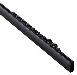 Szyna sufitowa aluminiowa Premium pojedyncza 150cm czarna - komplet
