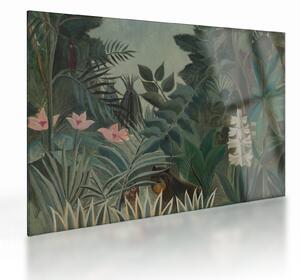 Obraz na szkle - Henri Rousseau, The Equatorial Jungle, reprodukcje (70x50 cm)