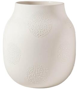 Kremowy wazon ceramiczny PEARL, średni