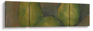 Obraz - Paul Cézanne, Three Pears, reprodukcje (170x50 cm)