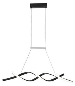 Czarna nowatorska lampa wisząca nad stół - A497-Lixa