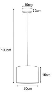 Abażurowa elegancka lampa wisząca G8-C59