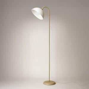 Lampa stojąca podłogowa regulowana 170 cm kaszmirowa biały klosz 1xE27 60W ZACK Milagro