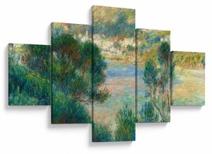 Obraz - Auguste Renoir, View of Monte Carlo from Cap Martin, reprodukcje (125x70 cm)