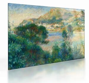 Obraz na szkle - Auguste Renoir, View of Monte Carlo from Cap Martin, reprodukcje (70x50 cm)