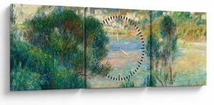 Obraz - Auguste Renoir, View of Monte Carlo from Cap Martin, reprodukcje (z zegarem) (90x30 cm)