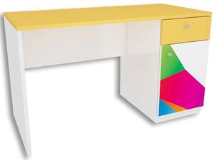 Białe biurko dla dziecka Elif 2X - 3 kolory