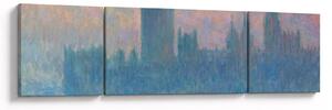 Obraz - Claude Monet, The Houses of Parliament, Sunset, reprodukcje (170x50 cm)