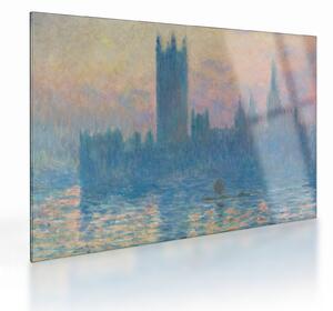 Obraz na szkle - Claude Monet, The Houses of Parliament, Sunset, reprodukcje (70x50 cm)