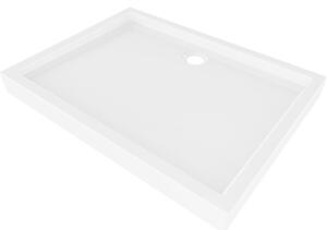 Mexen Flow+ brodzik prostokątny 90 x 70 cm, biały połysk - 46R107090H
