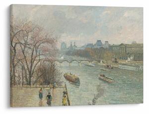 Obraz - Camille Pissarro, The Louvre, Afternoon, Rainy Weather, reprodukcje (70x50 cm)