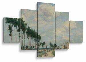 Obraz - Johan Barthold Jongkind, The Towpath, reprodukcje (125x70 cm)