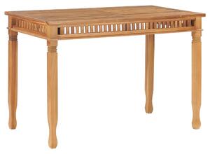 Stół ogrodowy, 110x65x80 cm, lite drewno tekowe