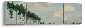 Obraz - Johan Barthold Jongkind, The Towpath, reprodukcje (170x50 cm)