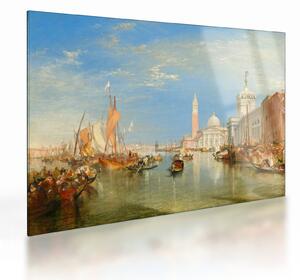 Obraz na szkle - Joseph Mallord William Turner, Venice the Dogana and San Giorgio Maggiore, reprodukcje (70x50 cm)