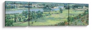 Obraz - Theodore Robinson, The Valley of the Seine, From the Hills of Giverny, reprodukcje (170x50 cm)
