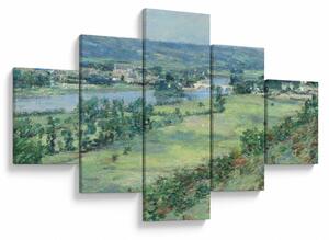 Obraz - Theodore Robinson, The Valley of the Seine, From the Hills of Giverny, reprodukcje (125x70 cm)