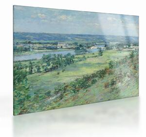 Obraz na szkle - Theodore Robinson, The Valley of the Seine, From the Hills of Giverny, reprodukcje (70x50 cm)