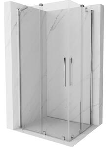 Mexen Velar Duo kabina prysznicowa rozsuwana 90 x 80 cm, transparent, chrom - 871-090-080-02-01