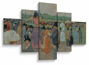 Obraz - Jean-Louis Forain, The Races at Longchamp, reprodukcje (125x70 cm)