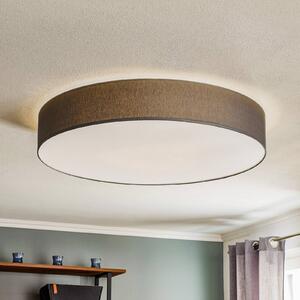 TK Lighting Lampa sufitowa Rondo, szara Ø 80 cm