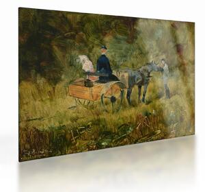 Obraz na szkle - Henri de Toulouse-Lautrec, The Trap, reprodukcje (70x50 cm)