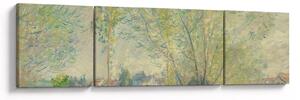 Obraz - Claude Monet, The Willows, reprodukcje (170x50 cm)