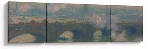 Obraz - Claude Monet, Waterloo Bridge, Gray Day, reprodukcje (170x50 cm)