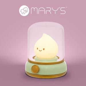 Lampka nocna dla dzieci bezprzewodowa zielona płomyczek LED 3W Mary's