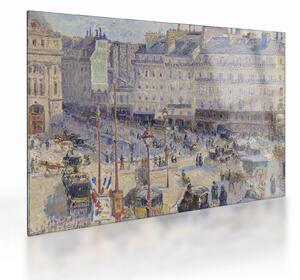 Obraz na szkle - Camille Pissarro, The Place du Havre, reprodukcje (70x50 cm)