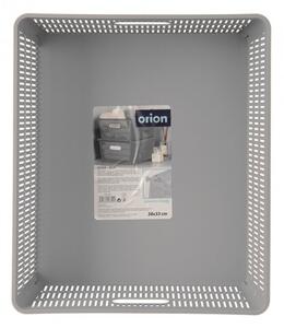 Orion Plastikowy kosz do sztaplowania NESTA, 38 x 33 x 12,7 cm, szary