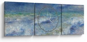 Obraz - Pierre-Auguste Renoir, Seascape, reprodukcje (z zegarem) (90x30 cm)