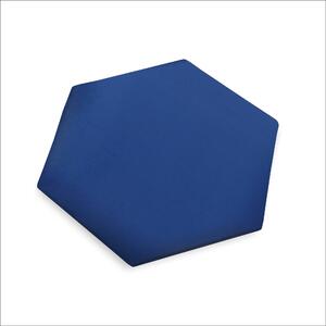 Panel ścienny tapicerowany 3D 35x45 Plaster miodu/Heksagon wezgłowie niebieski