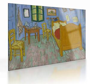 Obraz na szkle - Vincent van Gogh, The Bedroom, reprodukcje (70x50 cm)