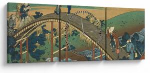 Obraz - Katsushika Hokusai, Ariwara no Narihirafrom the series One Hundred, Poems Explained by the Nurse (Hyakunin isshu uba ga etoki), reprodukcje (z (90x30 cm)