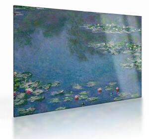 Obraz na szkle - Claude Monet, Water Lilies, reprodukcje (70x50 cm)
