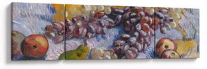 Obraz - Vincent van Gogh, Grapes, Lemons, Pears, and Apples, reprodukcje (170x50 cm)