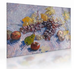 Obraz na szkle - Vincent van Gogh, Grapes, Lemons, Pears, and Apples, reprodukcje (70x50 cm)