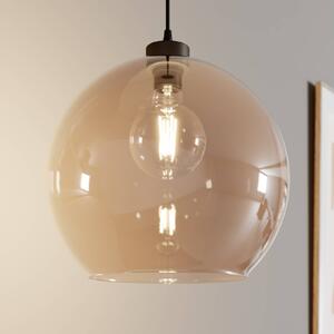 TK Lighting Żyrandol Cubus, bursztynowy, szkło, Ø 30 cm, E27