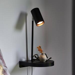 Nordlux Kinkiet designerski Cody, czarny, sypialnia, metal, nowoczesny