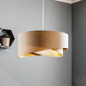 Maco Design Żyrandol Vivien, dwukolorowy, kremowy/złoty
