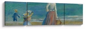 Obraz - Auguste Renoir, Figures on the Beach, reprodukcje (170x50 cm)