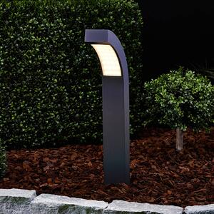Lucande słupek oświetleniowy LED Lennik, 60 cm, antracyt, metal LENNIK, czarny, aluminium, nowoczesny
