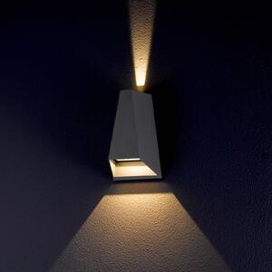 Kinkiet zewnętrzny LED JENDRIK Lucande, czarny, aluminium, nowoczesny