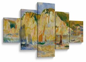 Obraz - Auguste Renoir, Sea and Cliffs, reprodukcje (125x70 cm)