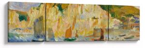Obraz - Auguste Renoir, Sea and Cliffs, reprodukcje (170x50 cm)